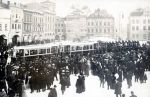 Rynek Uroczyste otwarcie linii tramwajowej 12 lutego 1911 r., fot. R. Jastrzembski ze zbiorów <a href='http://www.muzeum-cieszyn.ox.pl/' target=_blank>MSC</a>